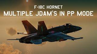 DCS F/A-18C Hornet: Learn to drop multiple JDAM's in PP mode (Pre Planned Mode)