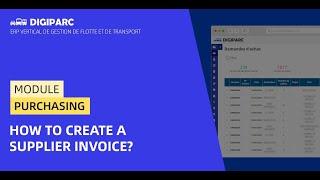 How to Create and Pay a Supplier Invoice in Digiparc | Full Purchasing Workflow Tutorial