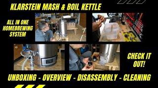 Klarstein brauheld brew kettle unboxing, overview, disassembly. Homebrew beer brewing system