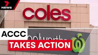 ACCC takes action against supermarkets | 7NEWS