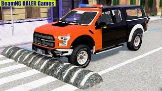 Cars vs Massive Magic Color Speed Bumps #546 BeamNG DALER Games BeamNG.Drive