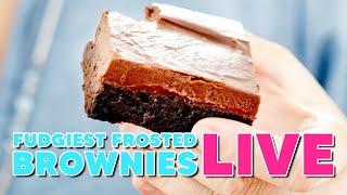 The Fudgiest Frosted Brownies EVER MADE, Live with Anna Olson!