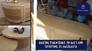 Buying furniture in Bali and shipping to Australia