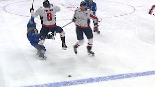 Alex Ovechkin Hit Against Jordan Kyrou