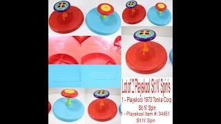 Lot of 2 Sit N' Spin / Sit And Spin 2008 Playskool Hasbro Spinning Activity Toy 34451 +  1973 Tonka