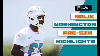 FILM | A LOOK AT MIAMI DOLPHINS ROOKIE WR MALIK WASHINGTON | 2024 NFL PRESEASON | ALL-22