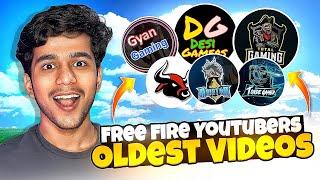 Reacting to OLDEST VIDEOS of free fire youtubers - Gaming with Raahim