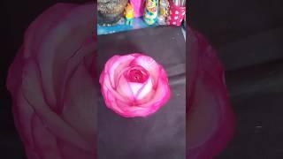 Rose With Tissue Paper#art #artwork #shortvideo #drawingvidio #drawingtutorials #painting #craft