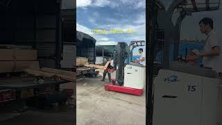 Xe nâng điện đứng lái cũ 1,5t cao 4m giá siêu rẻ #xe_nâng