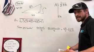 Herons Formula Finding Height of a Triangle