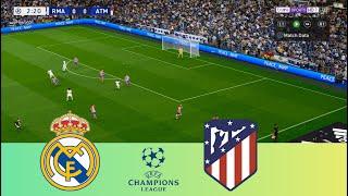 Real Madrid vs Atletico Madrid | UEFA Champions League 24/25 | PES 2021 | PC Gameplay | 4K