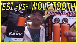 ESI Chunky -vs- Wolf Tooth Karv | Silicone Grips Compared