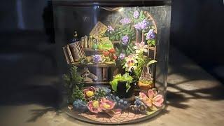 Crafting a Miniature Magic Garden | Flever Dollhouse Miniature DIY House Kit | Dream Bottle Series