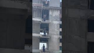 Skill or risk | building construction work #nerkardm #shorts #skills #risk
