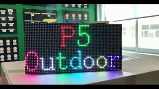 Waterproof 64x32 Pixels P5 Outdoor LED Display Module LED Display Screen