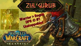 Warrior VS Rogue DPS BATTLE IN ZG! -PURGE- #1 Unstoppable!