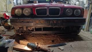 Показываю нюансы "установки" реплики клыков 540\740 на BMW E34