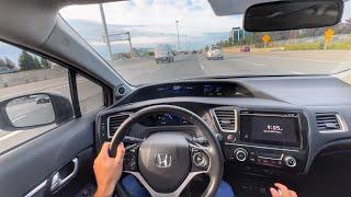 2015 Honda civic ex (5MT) - POV review | fun and reliable daily driver?