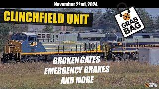 Broken Gates, Clinchfield Heritage Unit, PTC Emergency Braking and More in This Grab Bag!