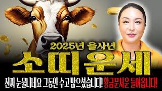 2025년 을사년 대박나는 소띠운세소띠 10억원의 대운 들어온다?! 2025년 하늘과 조상이 도와 금전, 귀인, 문서 들어온다! 61년생 73년생 85년생 97년생 소띠 운세