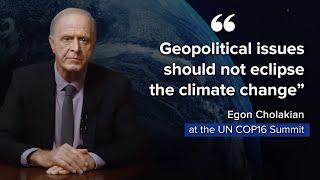 Video Address by Egon Cholakian at the UN COP16 Summit in Colombia