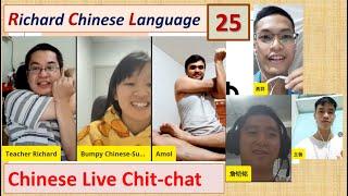 Chinese Live Chit-chat [25] || Free talk with Teacher Richard and Teacher Suqing