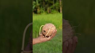 Bamboo Creations with Coconut slingshots #Bamboo #Diy #Slingshots #Bambooart