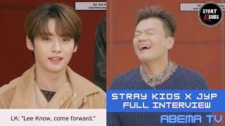 [ENG SUB] Stray Kids x JYP (Full Interview) How Bang Chan chose the members & 'ALL IN' collaboration