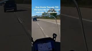 Honda XL750 Transalp Review. TG MotoRider