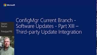 ConfigMgr Current Branch - Working with Third Party Updates