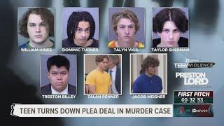 Teen turns down plea deal in Preston Lord murder case