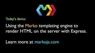 Marko templating engine and server-side HTML rendering with Express (Episode 1)