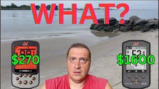 Minelab X-Terra Pro ($270) Saltwater Beach Vs. The Manticore ($1600)