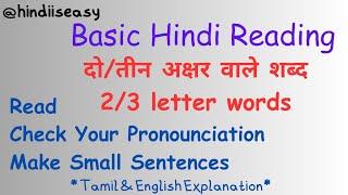 Basic Reading - Hindi words and pronunciation rules