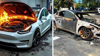 Customer States Tesla Caught on FIRE!!! | Just Rolled In