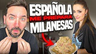 ESPAÑOLA PREPARA MILANESAS A UN ARGENTINO - Merakio y Carmen Sanchez