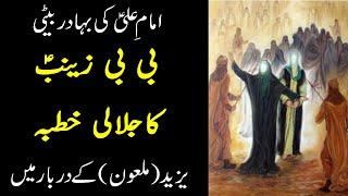 YAZEED K DARBAR MAI BIBI ZAINAB (SA) KA JALALI KHUTBAH - Masaib Bibi Zainab Bazar E Sham  #ZAMZAMATV