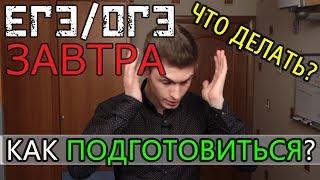 ЕГЭ и ОГЭ уже ЗАВТРА? 1 день до экзамена. ЧТО ДЕЛАТЬ?