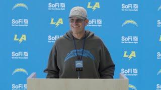 Jim Harbaugh On Bengals & SNF At SoFi | LA Chargers