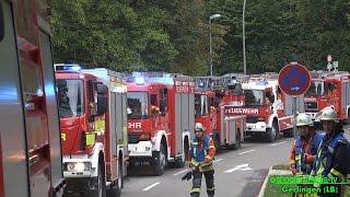 FEUERALARM IN KLINIK - Großeinsatz der Feuerwehren - RETTUNG, EVAKUIERUNG, SUCHE .... [Ü]