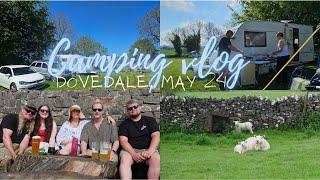 UK CAMPING WEEKEND TRIP VLOG | wholesome family holiday to peak district in caravan