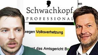 Habeck: "Schwachkopf Professional" | Volksverhetzung oder doch Antisemitismus?