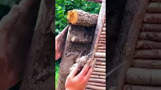 How To Build A House Clay Roof In The Wild #wood #camping #survival #diy