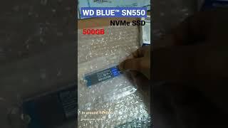 WD BLUE SN550 NVMe SSD. 500gb  #unboxing #review #ssd