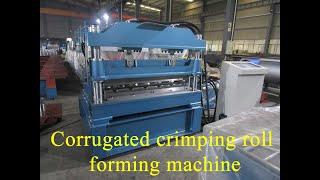 Zhongyuan roofing crimp criving machine | Hydraulic crimping roll forming machine
