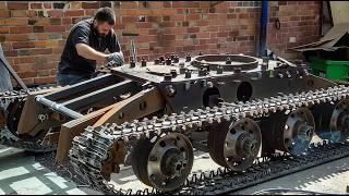 Man Builds Incredible TANK for His Son Reusing Old Vehicles | by @meanwhileinthegarage