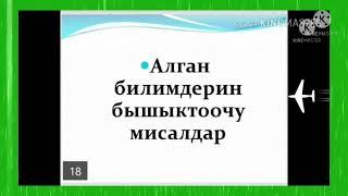 Себеп жана максат бышыктооч.