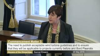 Senator Thomas Byrne - The need for acceptable wind turbine guidelines