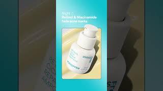 INNISFREE Retinol Cica Ampoule Regimen - Retinol Cica Ampoule + Vitamin C Green Tea Enzyme Serum