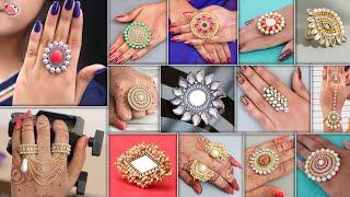 Girls Party Wear ! 16 Designer Finger Rings For Gown Dresses & Crop Top